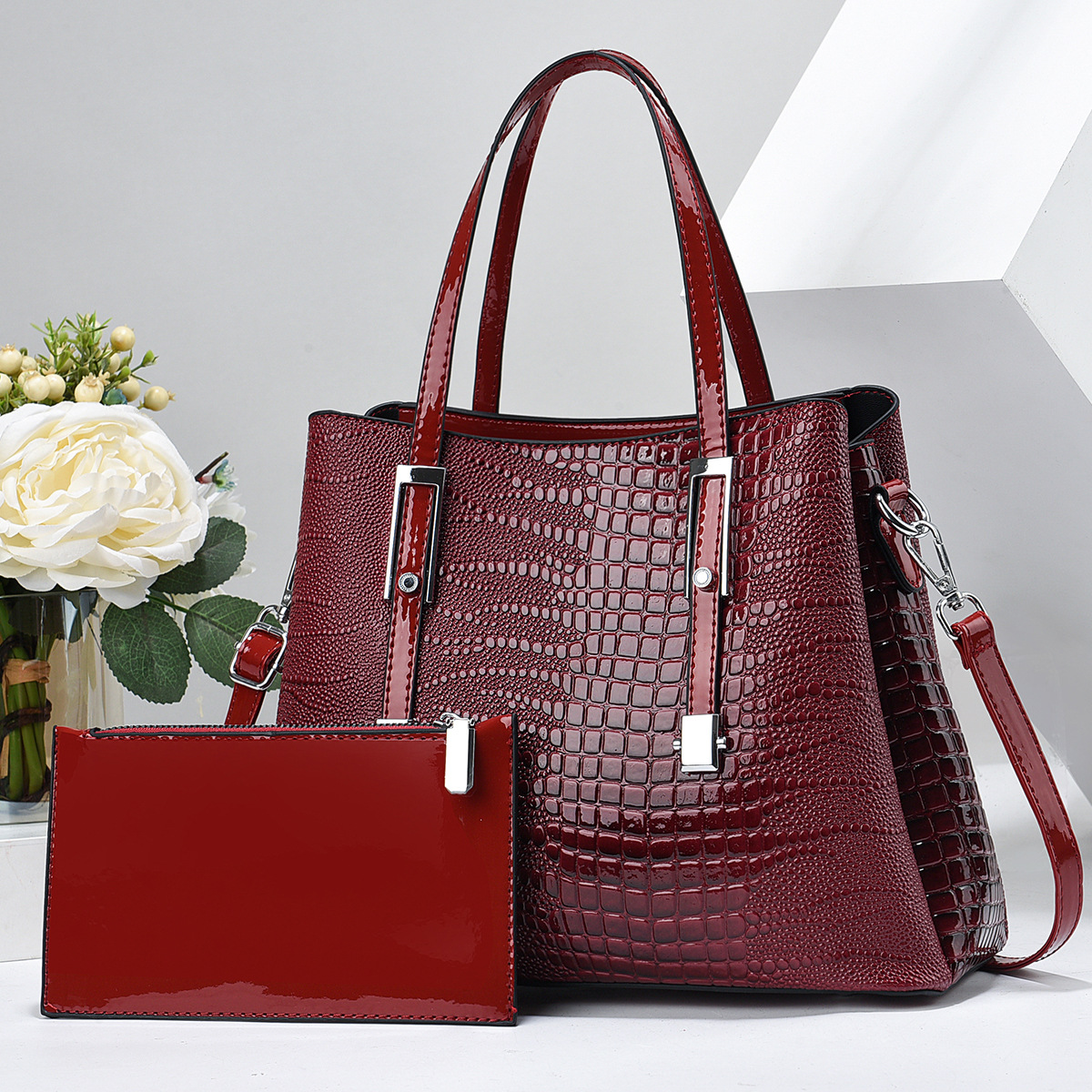 Bolso de Moda para Comercio Exterior, Bolso de Hombro Simple, Nuevo Bolso de Madre e Hija del Fabricante, Bolso Cruzado de Gran Capacidad, Moderno y Elegante para Mujer, 2025 image 3