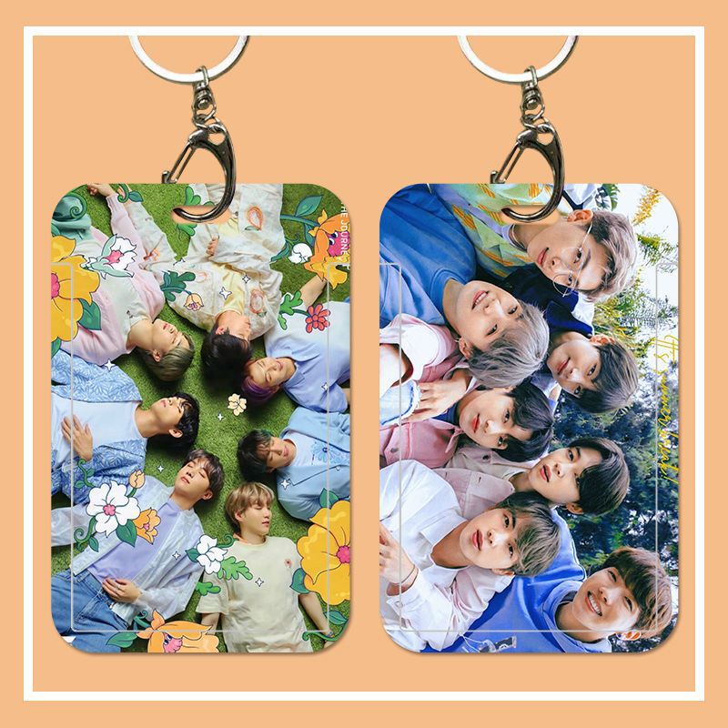 Bts Card Holder with Photo for Students, School Id Card, Id Card, Bank Card Protective Case with Lanyard