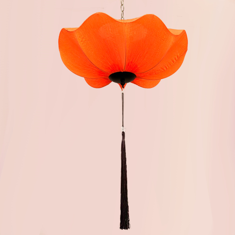 Orange lotus leaves
