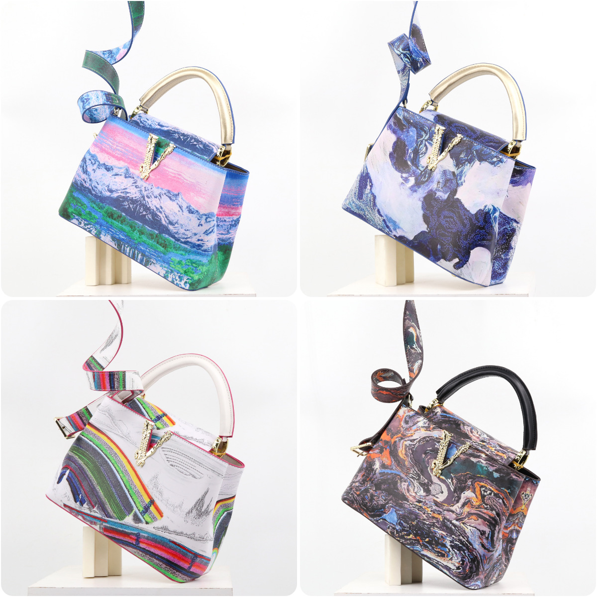 Women's bag portable crossbody printed bag high quality women's bag_voghion.com