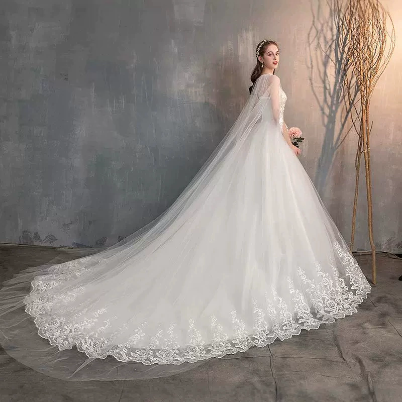 Main wedding dress 2026 new bride AliExpress fugitive princess small long tail French foreign trade ebay wedding dress