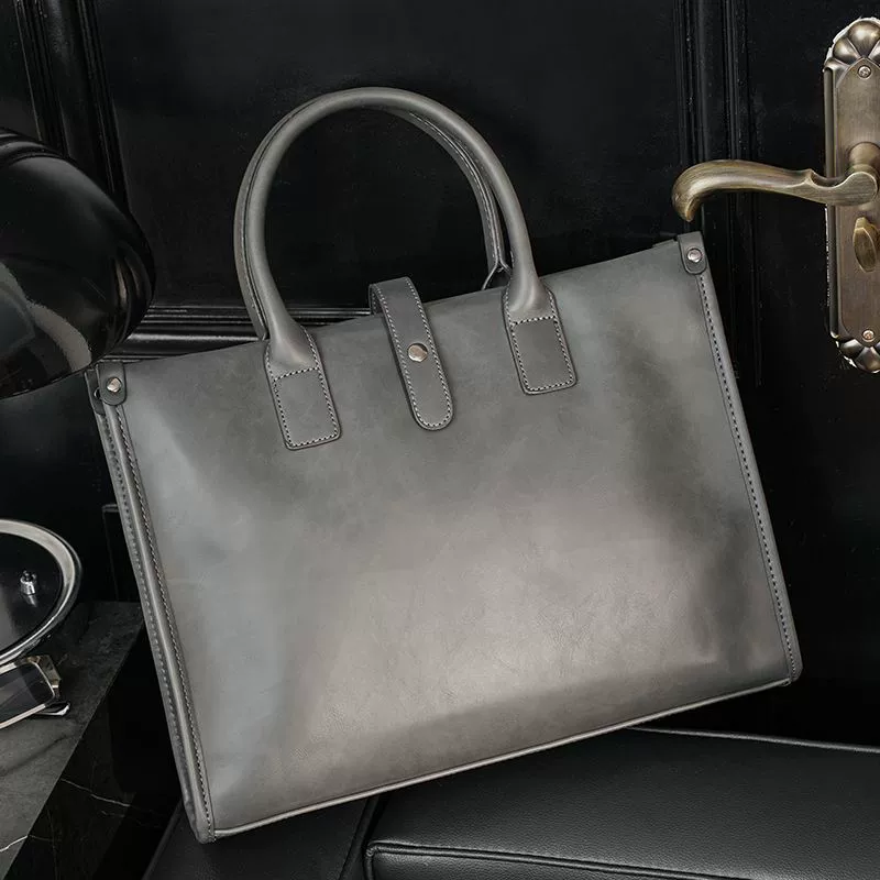 Retro one-shoulder bag for leisure for documents, Korean style
