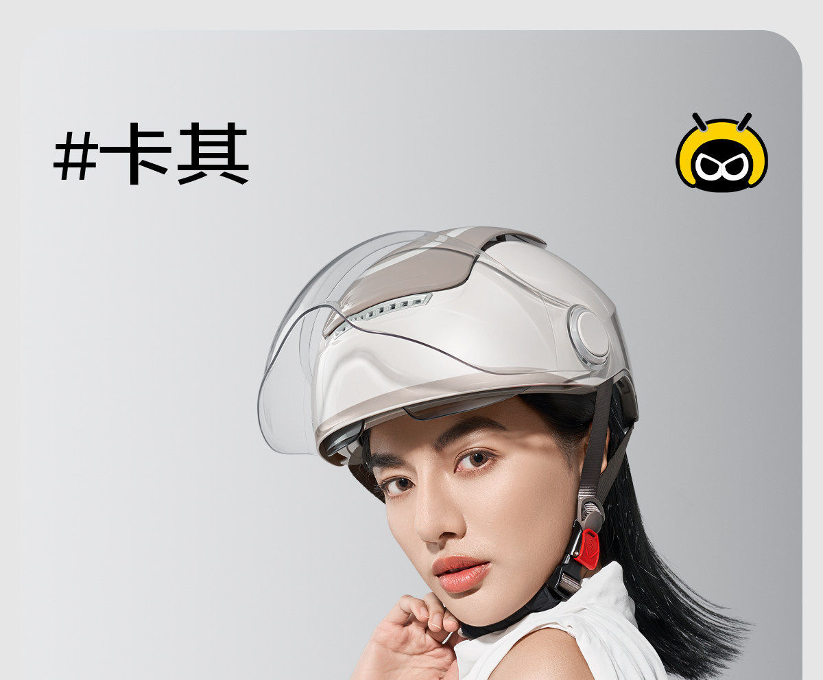 Two Little Bees】TK47 Generation One Skylight Ventilated 3C Electric Motorcycle Helmet for Men and Women, Summer Sun Protection Half Helmet