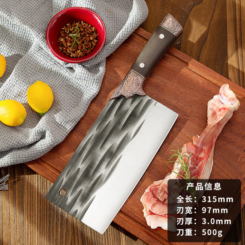 Cuchillo de cocina de varios estilos de Jianghu forjado a mano cuchillo de cocina de doble uso cuchillo de corte de carne cuchillo de corte de hueso cuchillo de corte Yangjiang