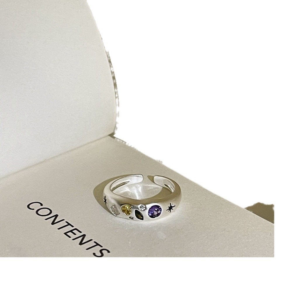 여성을위한 틈새 복고풍 패션 다목적 반지 반지  라이트 럭셔리 하이 엔드 검지 반지 다목적 오픈 반지