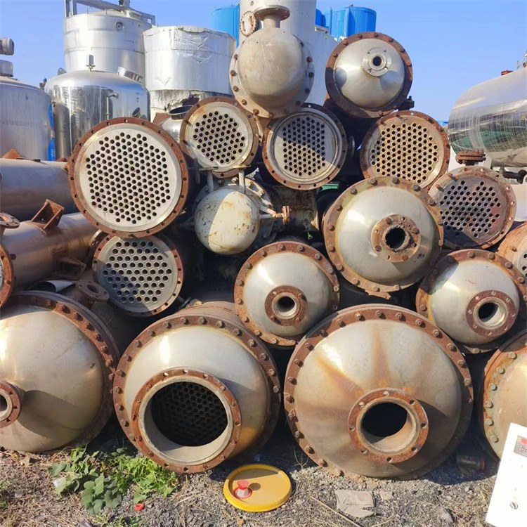 二手常压化工冷凝器 立式强制循环挥发器304不锈钢列管冷凝器