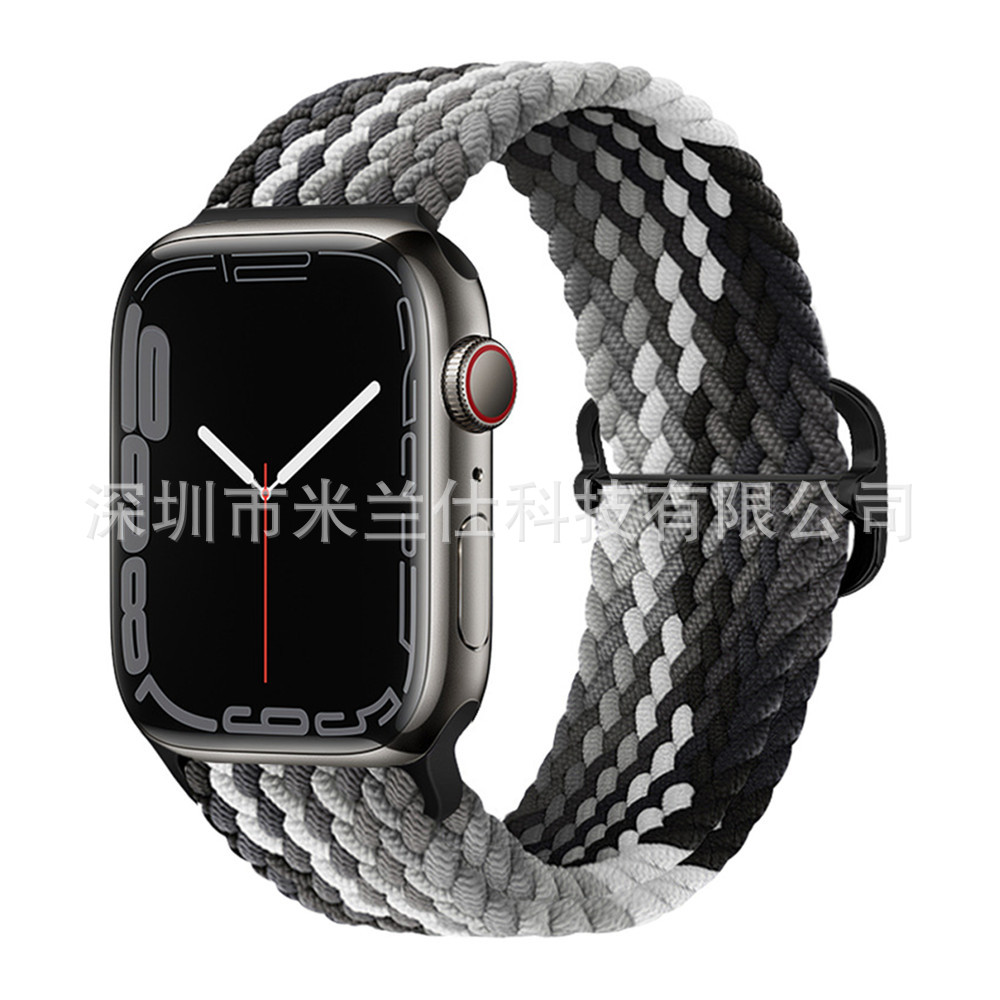 Nylon tejido para Apple iwatch456789 Apple ultra2 hebilla deslizante elástica S9 correa de reloj fabricante