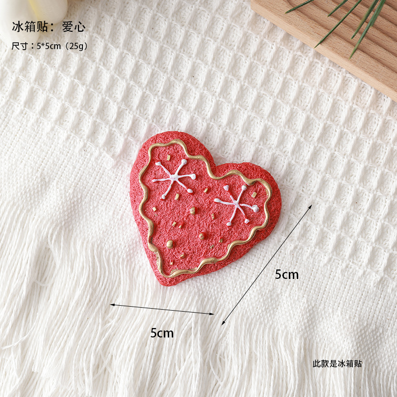 Nuevos árboles de Navidad transfronterizos de madera, copos de nieve, pegatinas de resina de pentacos, accesorios de decoración de Navidad, decoración de amor