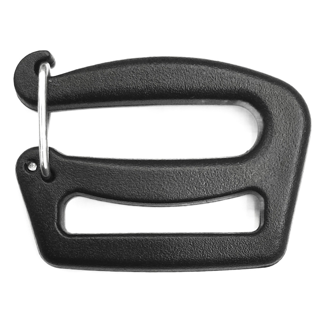 Factory 25~38mm black plastic Open hook webbing open nine-character hook buckle open Japanese buckle supply