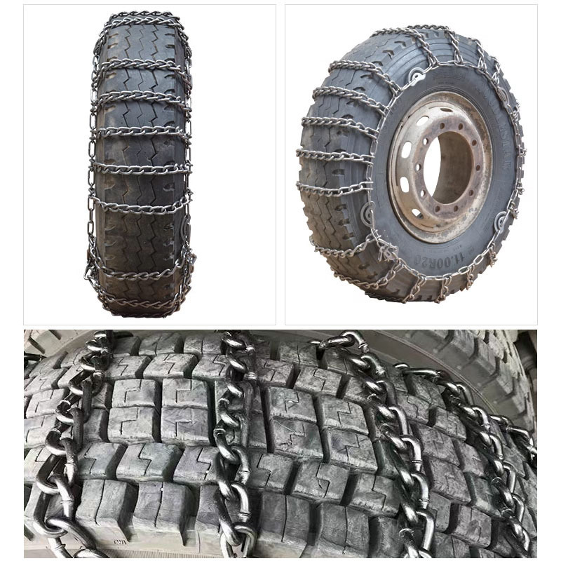 In-Stock Quenched Manganese Steel Anti-Skid Chain Full Surround Car Tire Snow and Ice Chain for Liberation Heavy-Duty Vehicle Mud Escape Chain