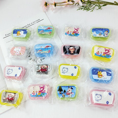 Mini contact lens box with mirror, contact lens box, companion box, contact lens case, care box