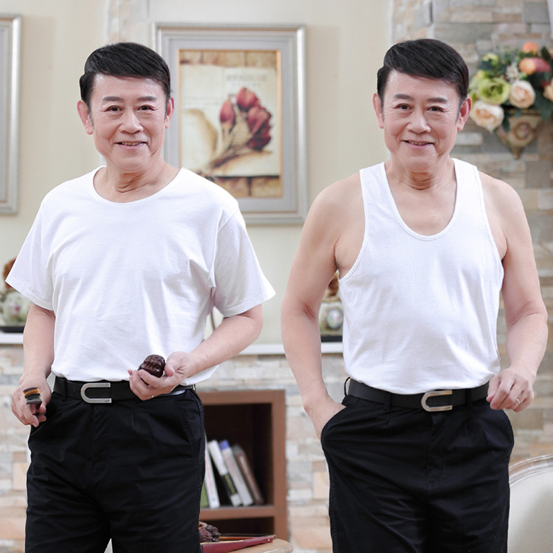 1pc 조끼 1pc 짧은 소매