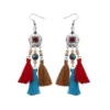 S3983 Colorful Tassel Earrings