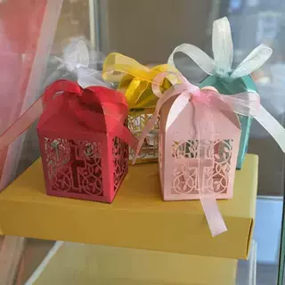 欧式镂空激光喜糖盒 创意糖果盒 十字架 镂空纸盒 礼盒厂家批发