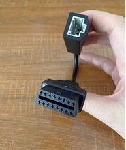 3 Pin to 16 Pin OBD2 OBDII Scanner Cable Adapter for Hon da