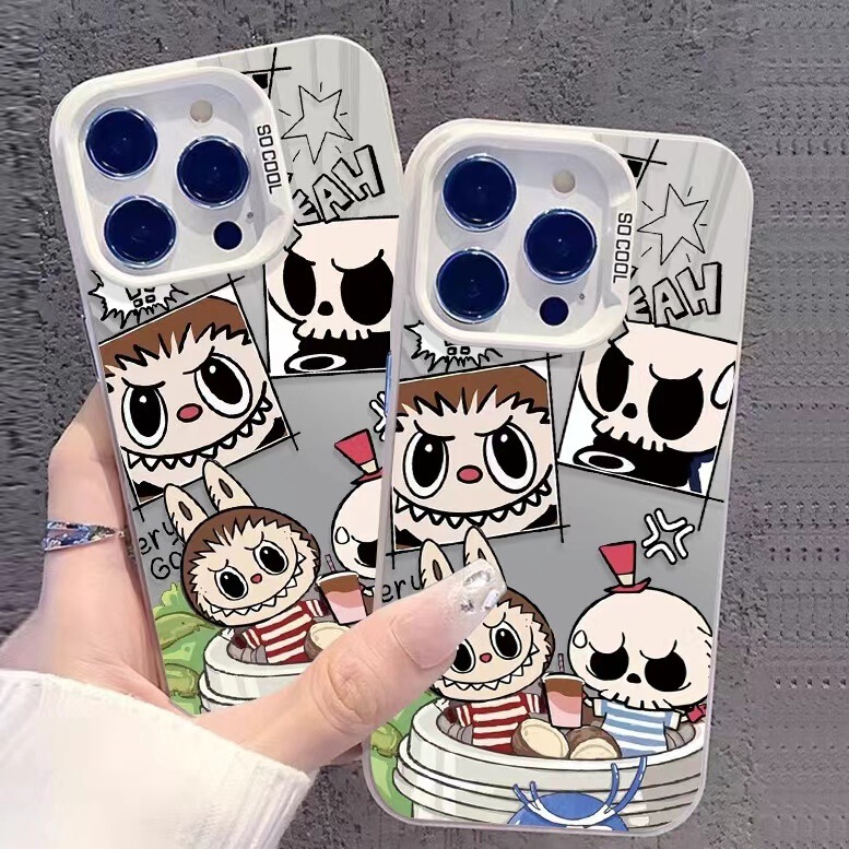 Milk Tea Lab-Themed Phone Case Suitable for Apple 17 Pro Max, iPhone 16, Cute 15, European and American Style 14 Pro, Girly 13