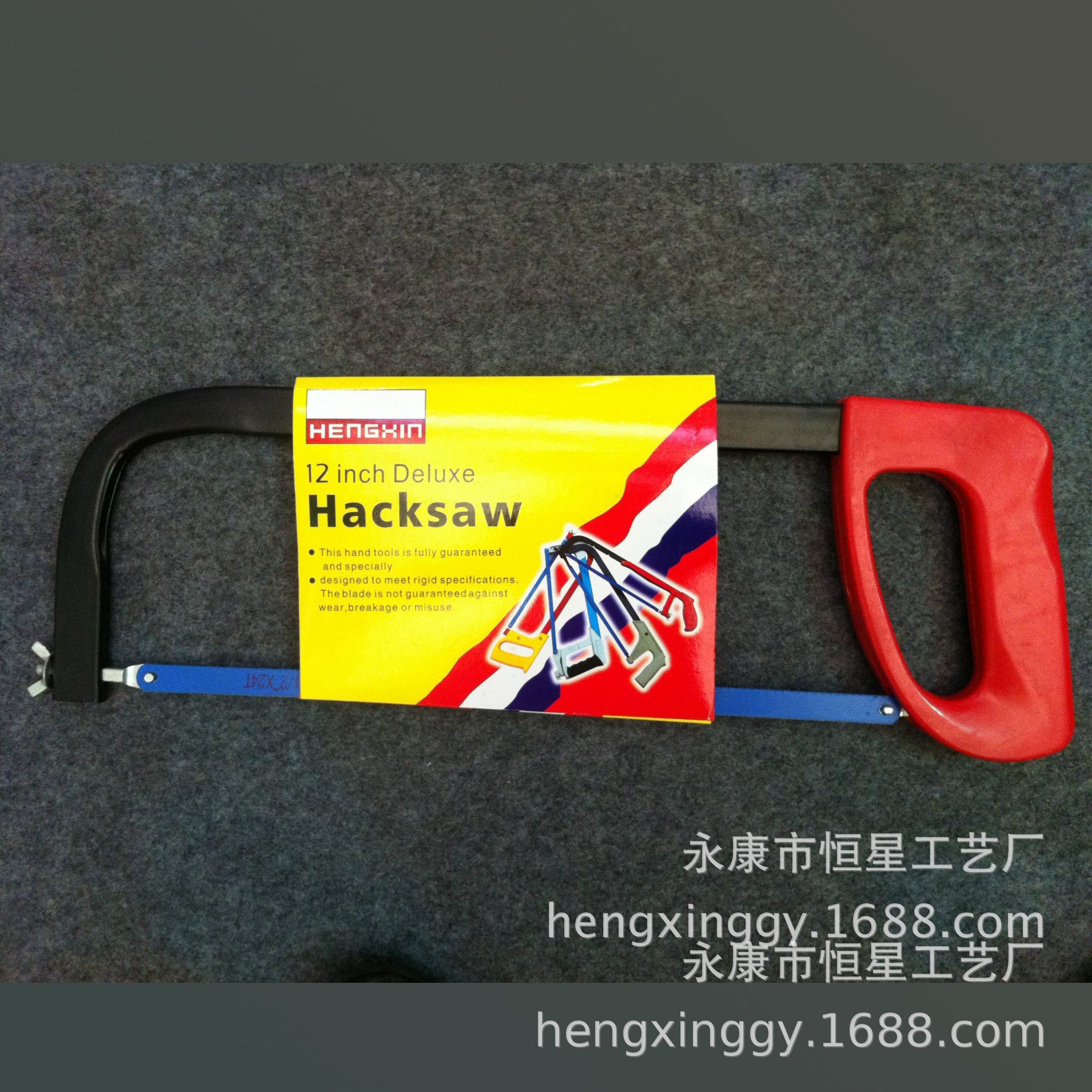 多功能小型锯子经济型喷塑柄单色柄钢锯架 塑柄方管钢锯架 钢锯架