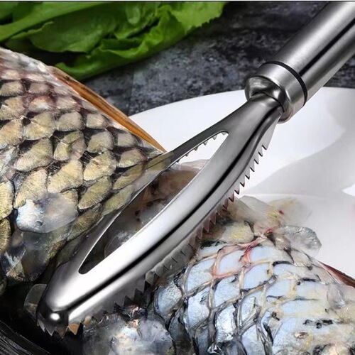 430 stainless steel fish scale remover, stainless steel fish brush knife, fish scale planer, fish killing tool, fish scale remover