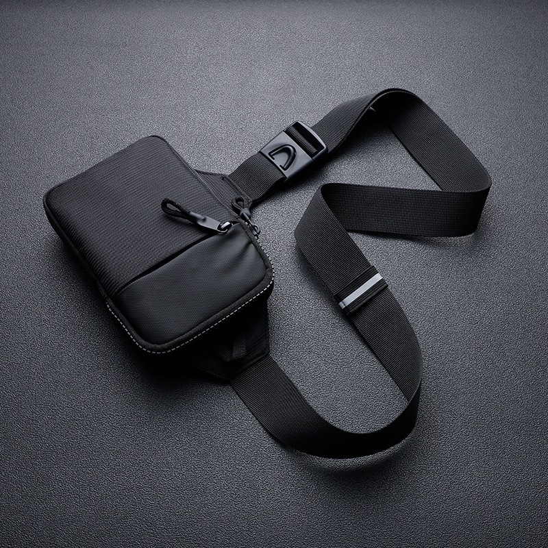 Sports Chest Bag for Men, Ultra-Small Mobile Phone Waist Bag, Portable Men's Crossbody Bag for Business Travel