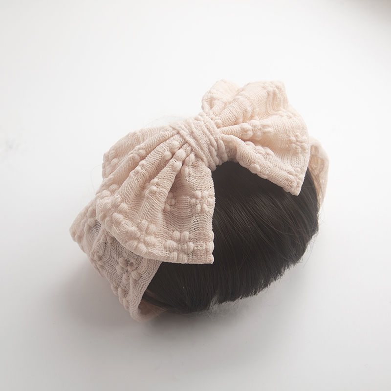 한국식 핑크 여름 앞머리 머리띠