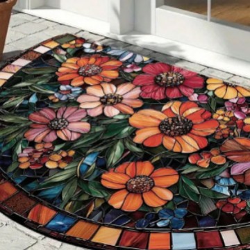 TEMU Amazon venta caliente transfronteriza tapete semicircular americano retro