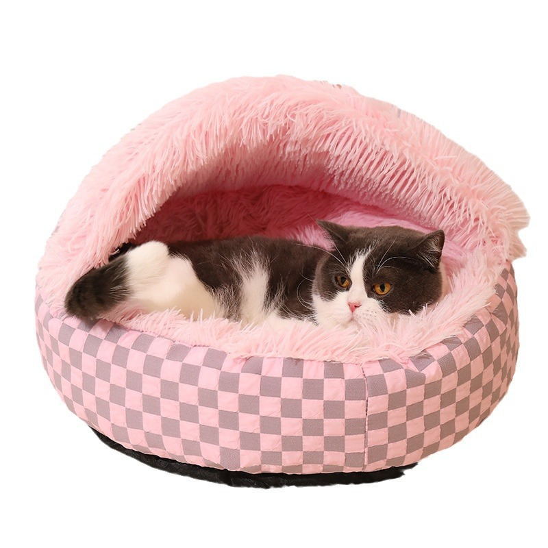 Nido para mascotas transfronterizo, refugio para gatos cálido en invierno, estilo de concha universal tridimensional de cuatro estaciones, nido general engrosado de celebridades de Internet