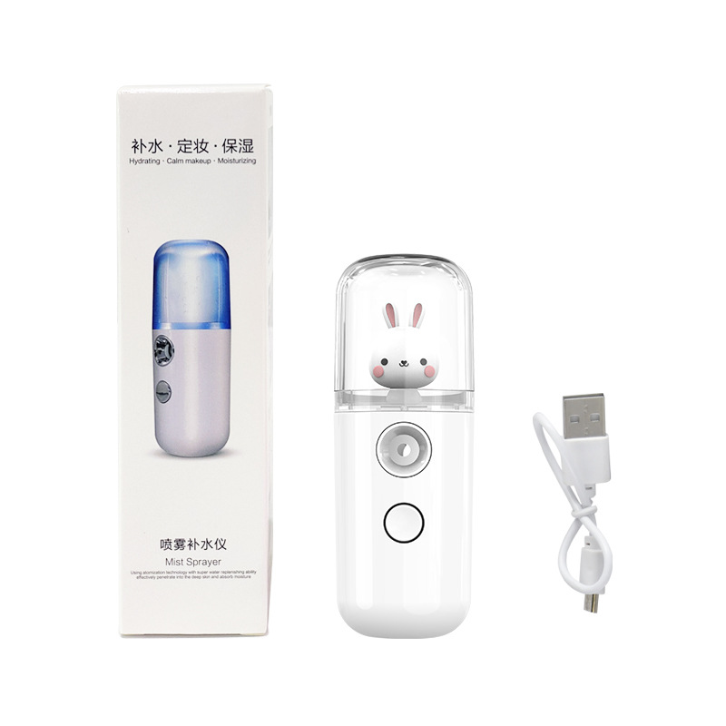 Nano Pulverizador de Bolas Pequeñas, Dispositivo Hidratante Portátil, Humidificador, Vaporizador Facial de Mano, Agua Desinfectante con Ácido Hipocloroso image 40