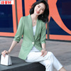 西装外套女时尚气质职业修身显瘦七分袖女士小西服2021春夏季新款|ru