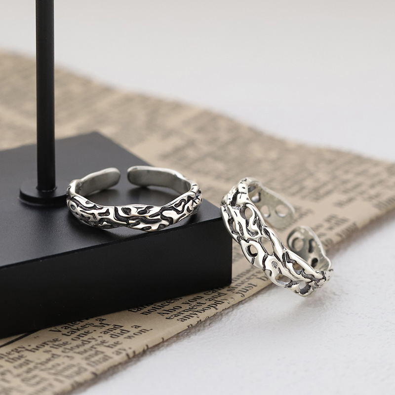 Stackable Silver-plated Men's Ring Stylish Trendy Hip-hop Jewelry_voghion.com
