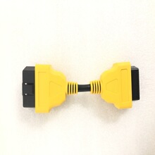 13CM Male-to-Female Interface Yellow OBD2 Extension Cable