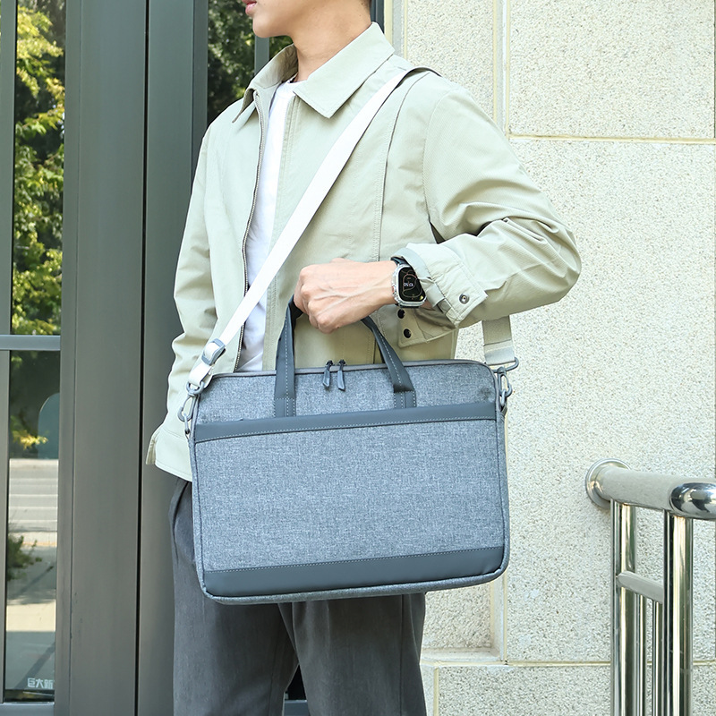 New Large-Capacity Laptop Bag for Men and Women, Conference and Commuting Briefcase, Stylish Casual Crossbody Handbag