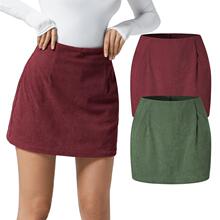 F 31727 Corduroy A-Line Mini Skirt ��о�q����ȹ �羳�W��