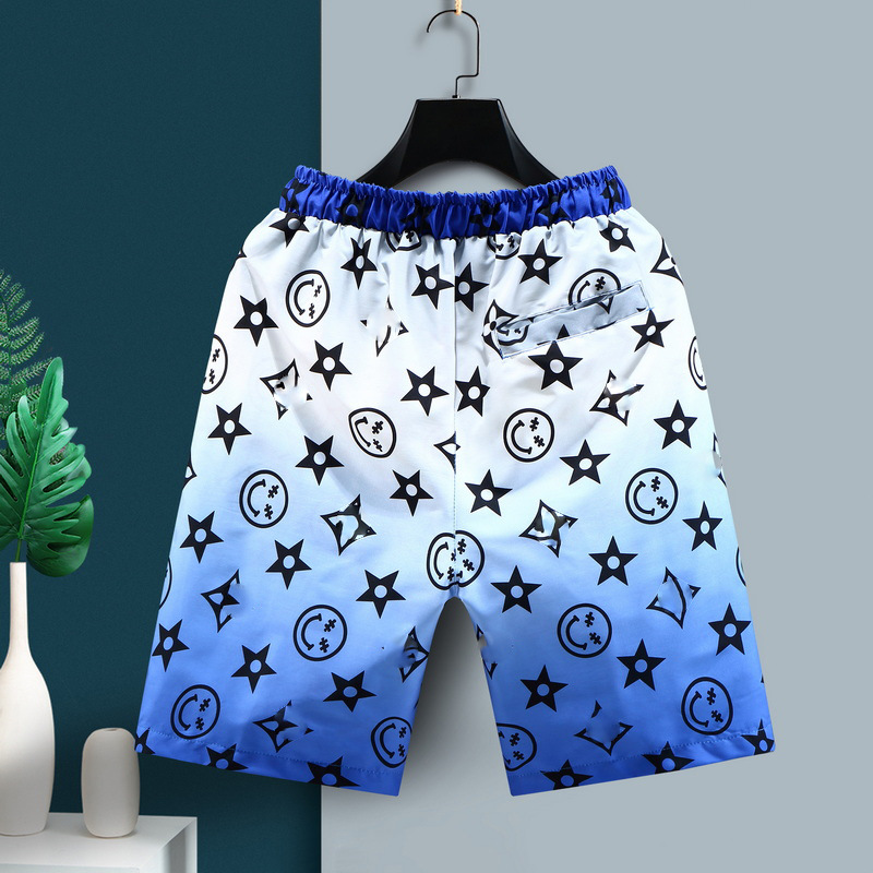 Fashion brand ice silk quick Summer trend thin net red shorts Quick drying beach pants for men_voghion.com