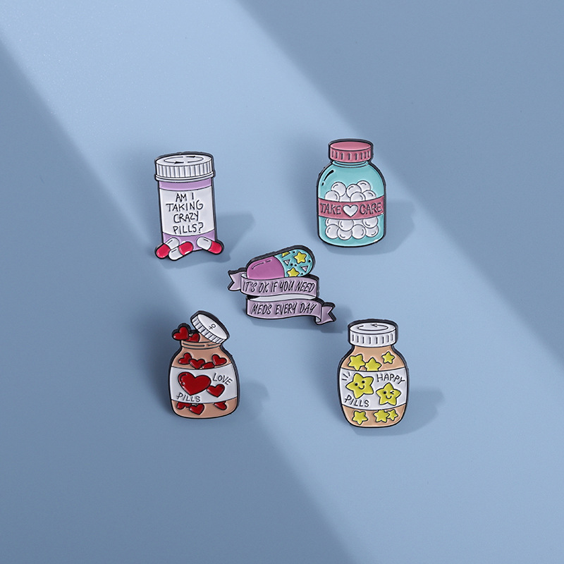 Alloy Material Cute Pin Cartoon Alloy Stoving Varnish Unisex Brooches