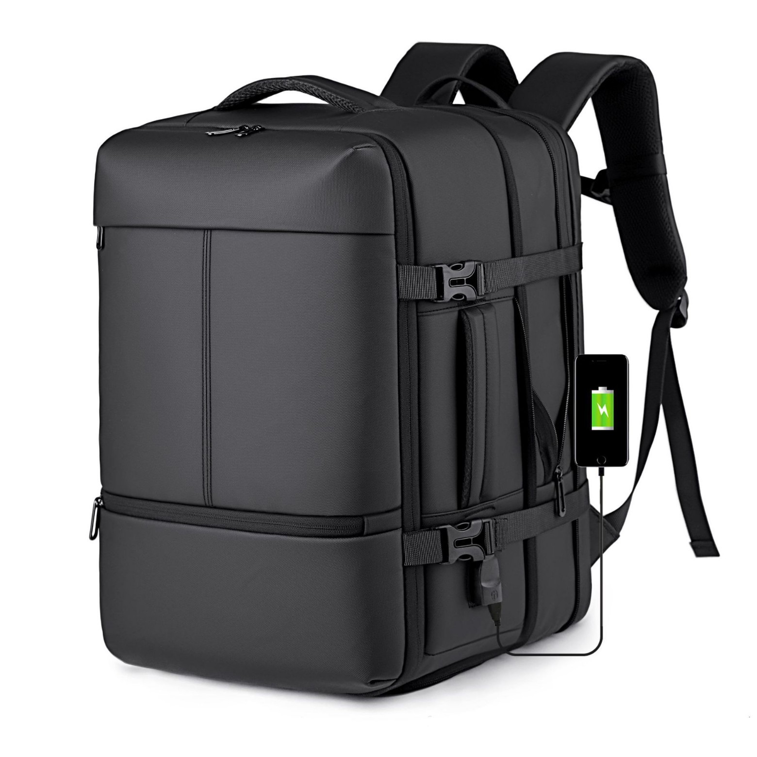 Nuevo alto sentido transfronterizo hombre mochila de viaje de negocios bolsa de computadora de gran capacidad de expansión de viaje de viaje de viaje mochila