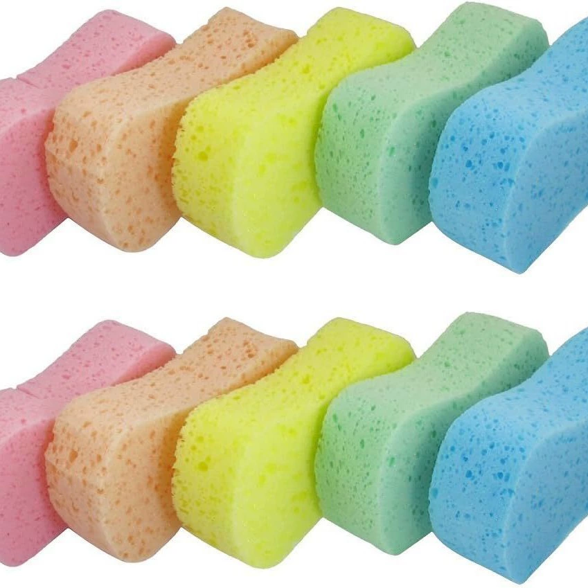 Автомойка сжатая губка большая впитывающая губка сотовый коралл чистящий автомобиль хлопок 8 шрифт автомобиль чистящий губка