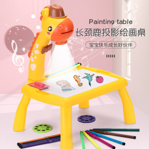 Cross-border projection drawing board graffiti board baby fun multifunctional dream drawing board learning table educational toy dropshipping