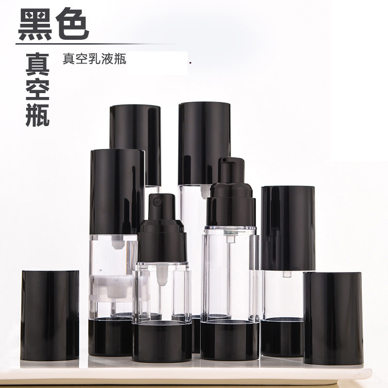 Botella de loción al vacío, botella de viaje, botella de spray, botella de prensa portátil transparente, cosméticos, herramientas de belleza al por mayor