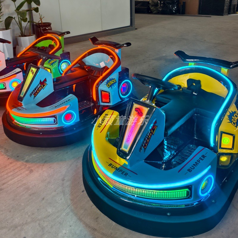 Kart de Deriva con Burbujas de Chapa de Metal y Plástico, Giratorio, para Parques de Atracciones