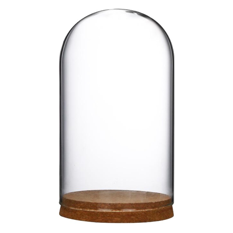 Preserved Flower Glass Cover, Cork Glass Cover, Transparent Glass Cover, Holiday Gift Decoration, Holiday Event Gift