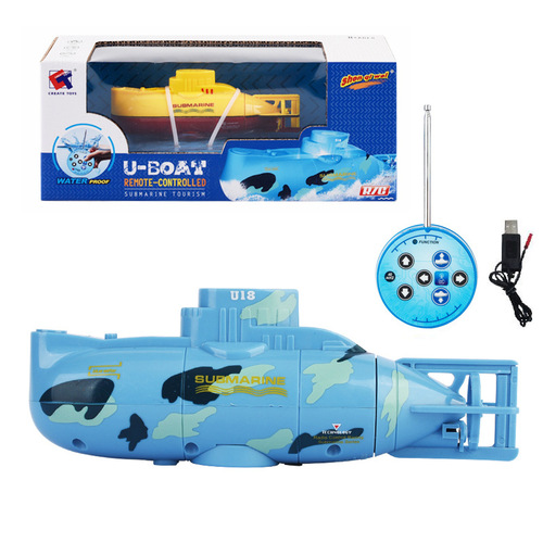 Mini electric submarine remote control boat 6-channel remote control fully waterproof upper model children's water play summer toy