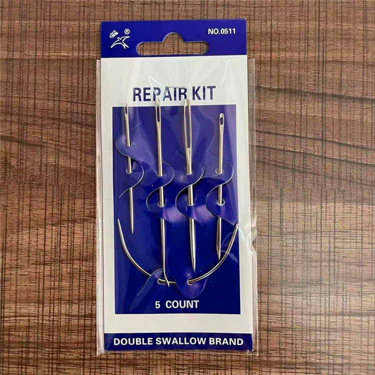 Бренд Double Lowlet 0511 игла для ручного шитья, изогнутая игла, деформированная игла, многофункциональная кожа с большим глазом, Игольный костюм