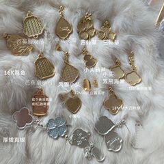 厚銀16k真金ひょうたんベゴニア花イヤリング点翠宋錦貼り皮アクセサリー材料メーカー