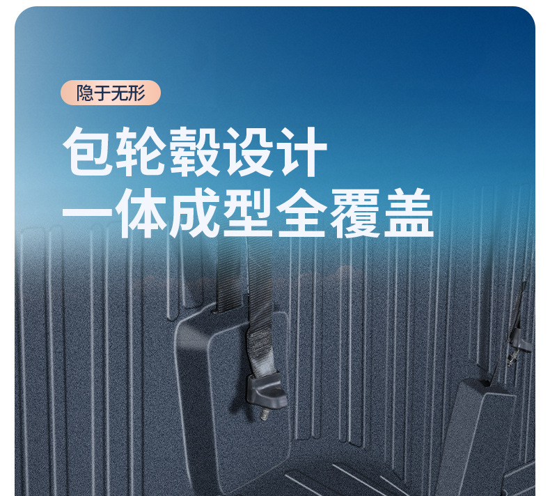 Suitable for Wuling Yangguang Car Floor Mats, Full-Coverage Special Tpe Car Floor Mats for New Energy Pure Electric Five-Seater/Six-Seater Vehicles