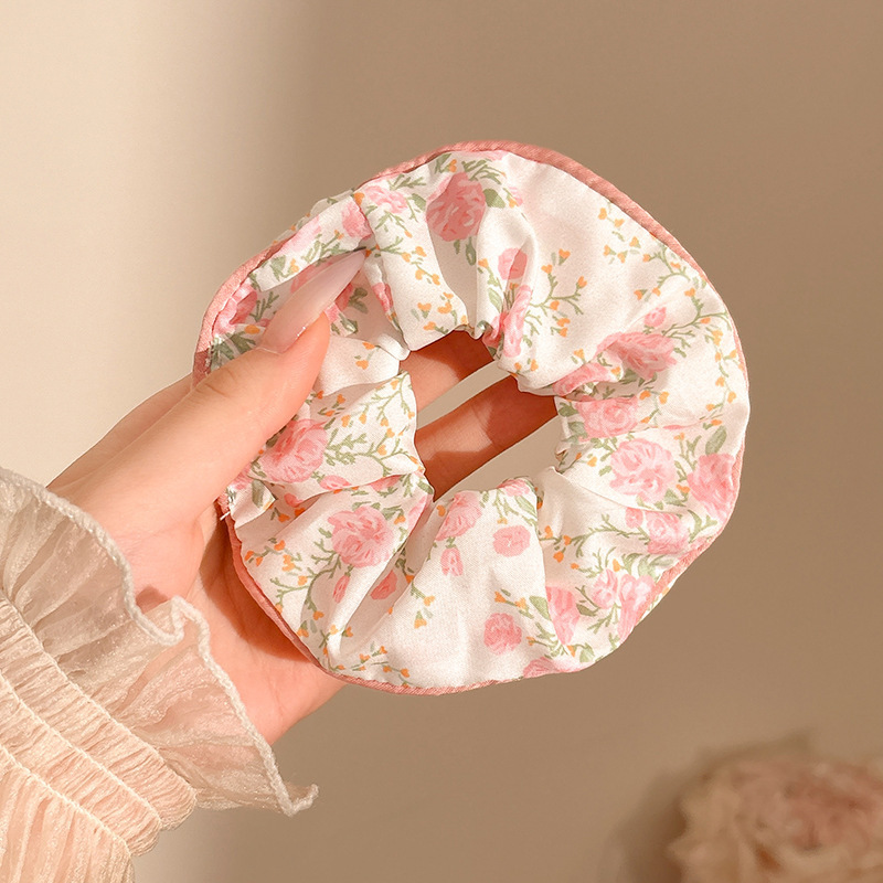 Anillo de cabello de intestino grande coreano para mujeres de alto nivel toallas cuadradas cuerdas de cabello de alta elasticidad y elásticas duraderas flojas flojas