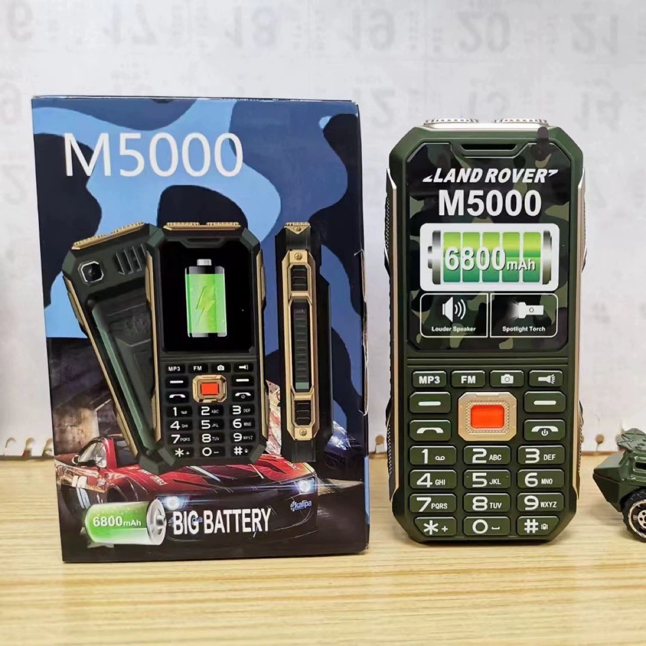 Поставки кросс-п Border M5000 прямоугольная сверхдлинная автономия для военных работников три анти-электрических запугиваний мобильный телефон оптовая