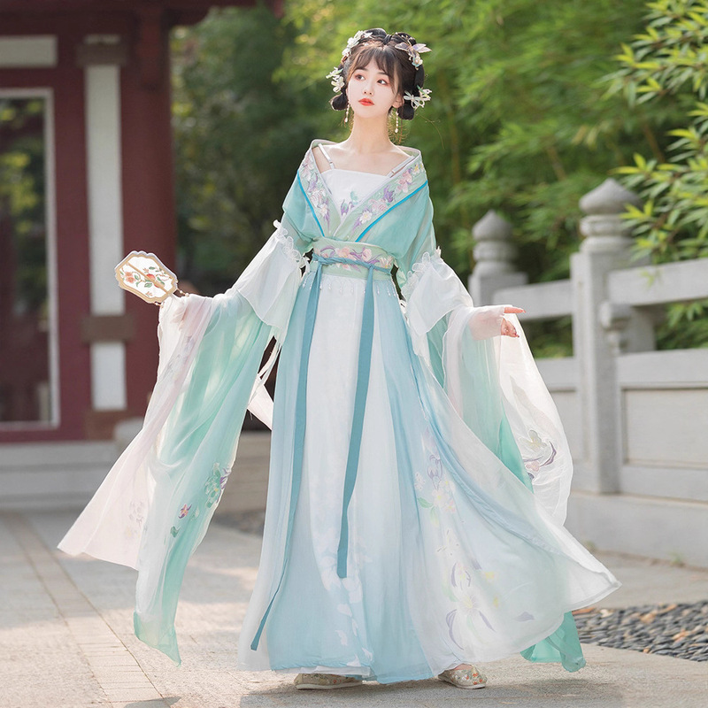 Original Hanfu for Women 2026 New Style Wei Jin Northern and Southern Dynasties Chinese Style Improved Super Fairy Large-Sleeved Ruqian Ancient Costume Original Hanfu for Women 2026 New Style Wei Jin Northern and Southern Dynasties Chinese Style Improved Super Fairy Large-Sleeved Ruqian Ancient Costume