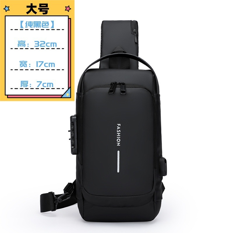 Bolso bandolera de moda de cercanías recién inaugurado, bolso de mensajero, bolso de hombre, habilidades de conducción, bolso de trabajo, bolso de mensajero, bolso de pecho para hombre