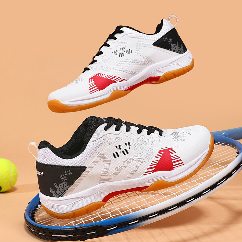 Nuevos zapatos de bádminton profesionales de comercio exterior zapatos deportivos transpirables de tendón de toro zapatos de tenis de hombre ligeros para correr al aire libre