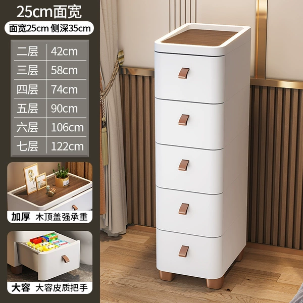 Thickened 25 width ⭐ Sandwich style ⭐ [Leather handle + wooden top] High feet with pulleys